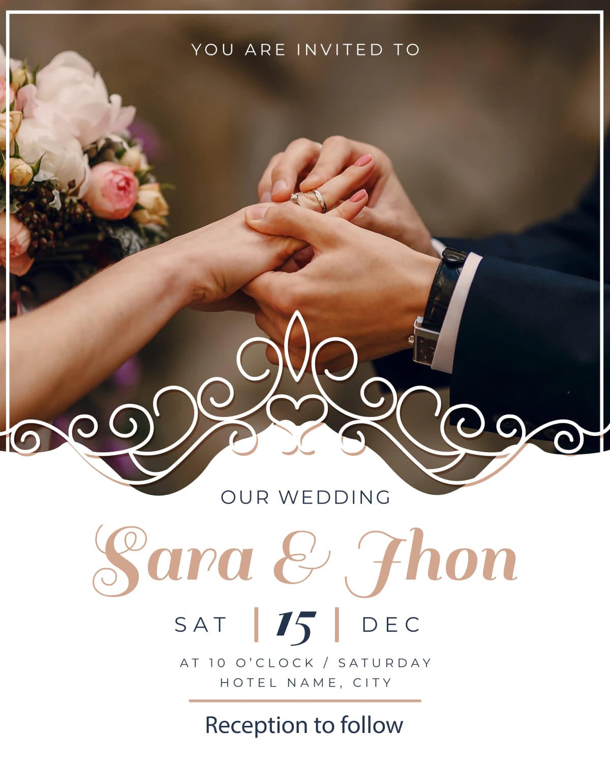 Eternal Bond template preview - A cinematic layout that puts your favorite memory at the heart of love