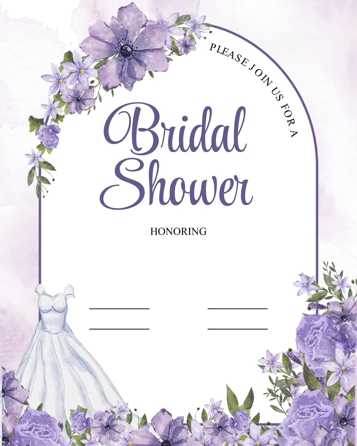 Bridal Shower template preview - Elegant bridal shower welcome sign